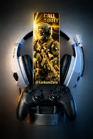 Soporte auriculares y mando gamer personalizado