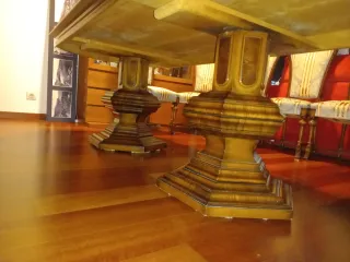 Mesa Comedor Marquetería + 6 Sillas Clásicas