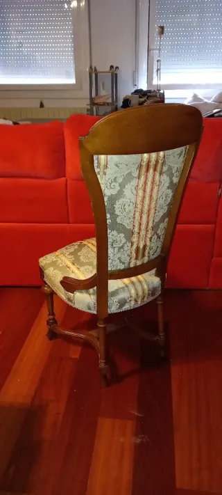 Mesa Comedor Marquetería + 6 Sillas Clásicas