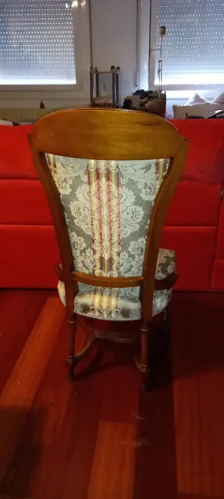 Mesa Comedor Marquetería + 6 Sillas Clásicas