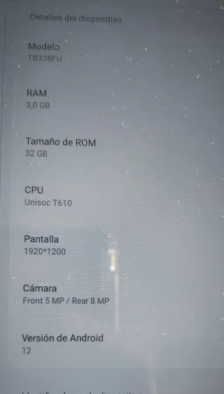 Lenovo Tab M10 3rd Gen 10.1” 3GB/32GB – Como nueva