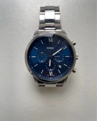 Reloj Fossil Azul y correa metálica