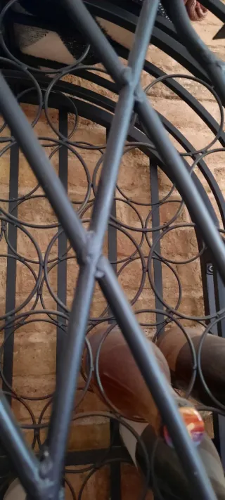 Botellero vintage metal