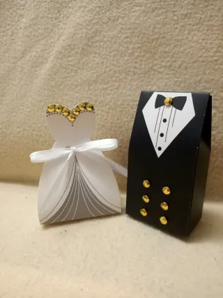 Porta Confetti Bomboniere Matrimonio Sposi