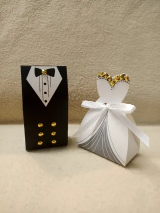 Porta Confetti Bomboniere Matrimonio Sposi