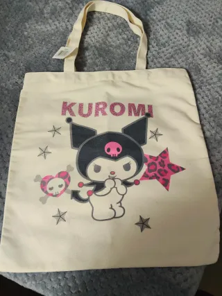 Bolso de tela con diseño de Stitch kuromi,labubu