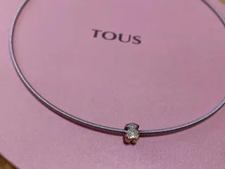 Gargantilla Tous Oso Brillantes Acero