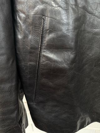 Cazadora cuero vaca HUGO BOSS talla 54