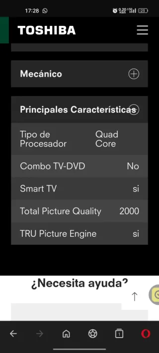 Televisión Smart TV Toshiba 50"
