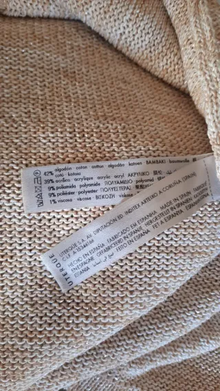 Jersey Uterqüe Talla M Beige