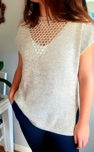 Jersey Uterqüe Talla M Beige