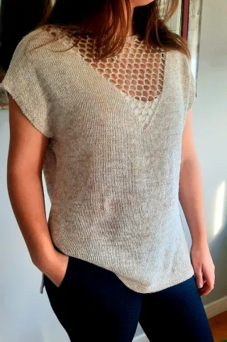 Jersey Uterqüe Talla M Beige