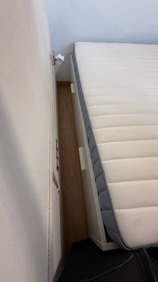 Estructura cama BRIMNES con almacenaje + colchón