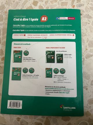 C'EST A DIRE LYCEE A2 ELEVE + DVD