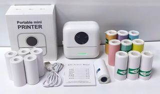 Mini Impresora Portátil + 16 Rollos NUEVA CON CAJA
