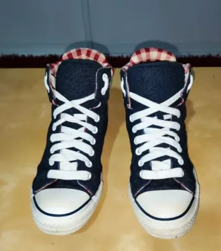 Converse Denim Cuadro Vichy Granate Talla 40