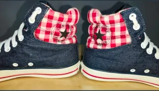 Converse Denim Cuadro Vichy Granate Talla 40