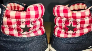 Converse Denim Cuadro Vichy Granate Talla 40