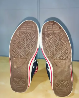 Converse Denim Cuadro Vichy Granate Talla 40