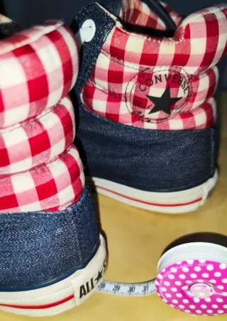 Converse Denim Cuadro Vichy Granate Talla 40