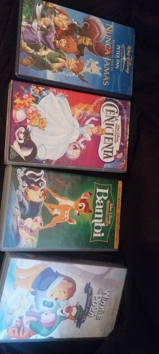 Lote 4 Películas VHS Disney