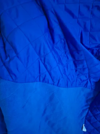 Cappotto lungo Umbro blu e nero