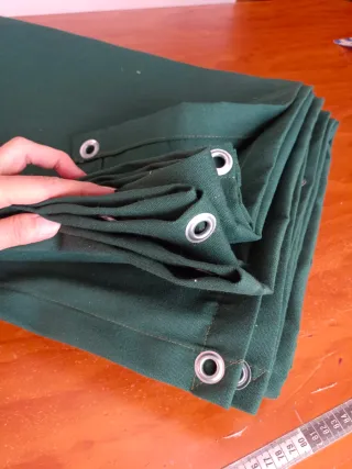 Lona de toldo  con anillas