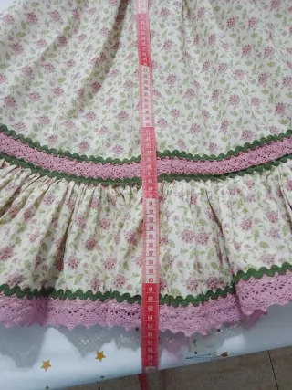 Zagalejo niña floral rosa y verde