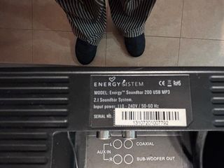 Barra de Sonido Energy Sistem Negra