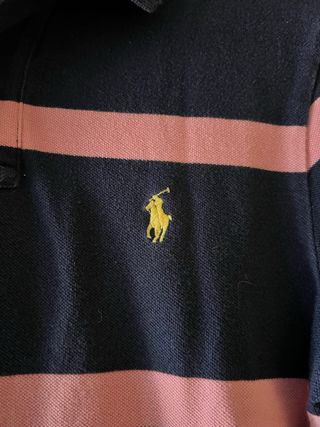Polo Ralph Lauren Rayas Azul y Rosa