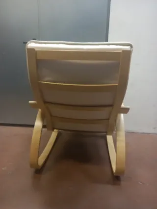 Mecedora Poäng Ikea Madera Blanca