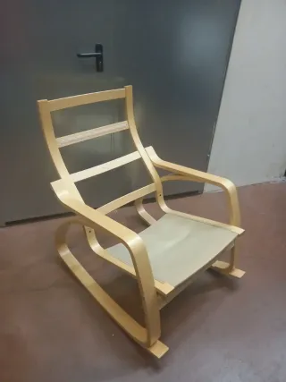 Mecedora Poäng Ikea Madera Blanca