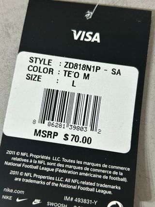 Camiseta Nike Game NFL Chargers 50 talla L juvenil