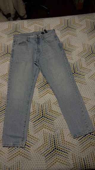 Calças de ganga azuis