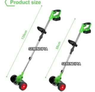 DESBROZADORA INALÁMBRICA 2 BATERÍAS GRAN CAPACIDAD