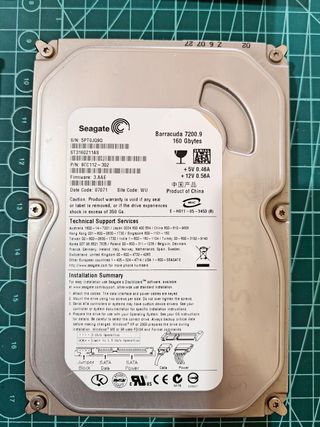 Lote 4 HDD Seagate Barracuda SATA 2x200GB + 2x160