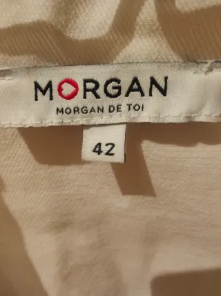Cazadora vaquera Morgan blanca T-42
