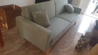 Sofá Cama Verde 2m - Casi Nuevo