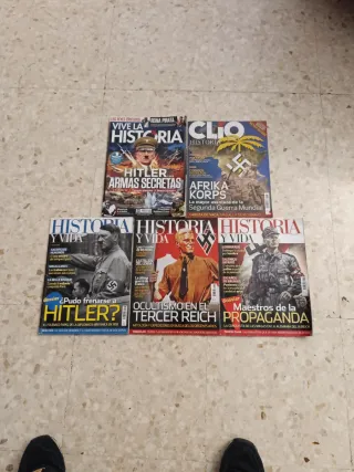 Lote 5 revistas Historia, segunda guerra mundial