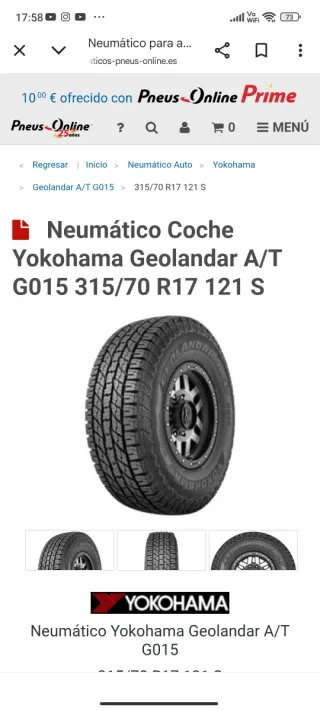 NEUMÁTICO a ESTRENAR