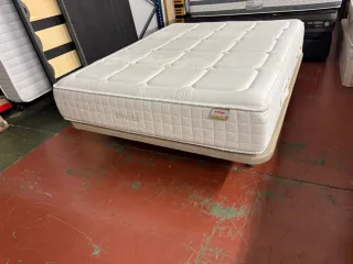 150x190 COLCHÓN FLEX BREDA VISCO + BASE RETAPIZADA