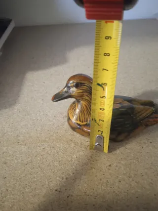 Pato de cerámica vintage decorativo