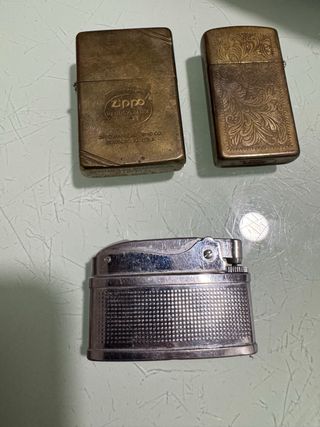 3 accendini, 2 Zippo, 1 vintage