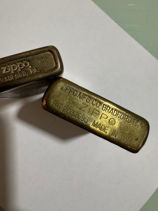 3 accendini, 2 Zippo, 1 vintage