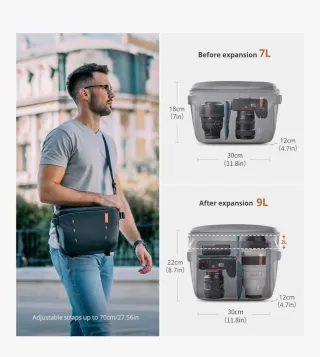 Bolsa PGYTECH OneMo Sling 7L Negra