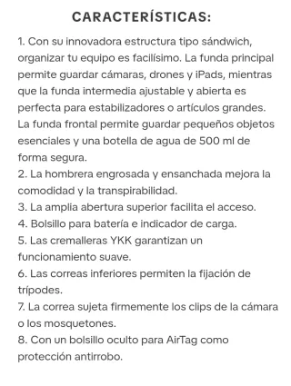 Bolsa PGYTECH OneMo Sling 7L Negra