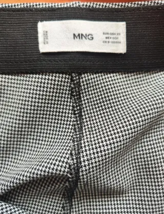Pantalón Mango Gris Talla XS (34)