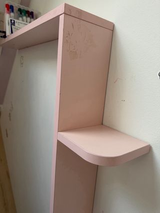 Pizarra infantil casa rosa