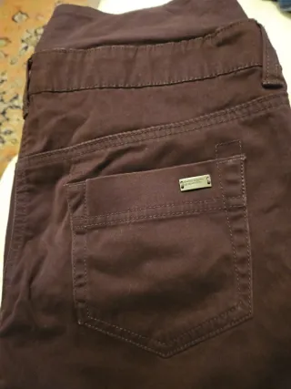 Pantalones premama marron oscuro