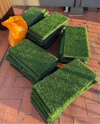 9mtrs2 Cesped artificial verde para exterior